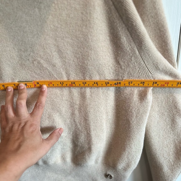 Karl Lagerfeld Women's Beige Cowl Neck Sweater - Picture 9 of 11